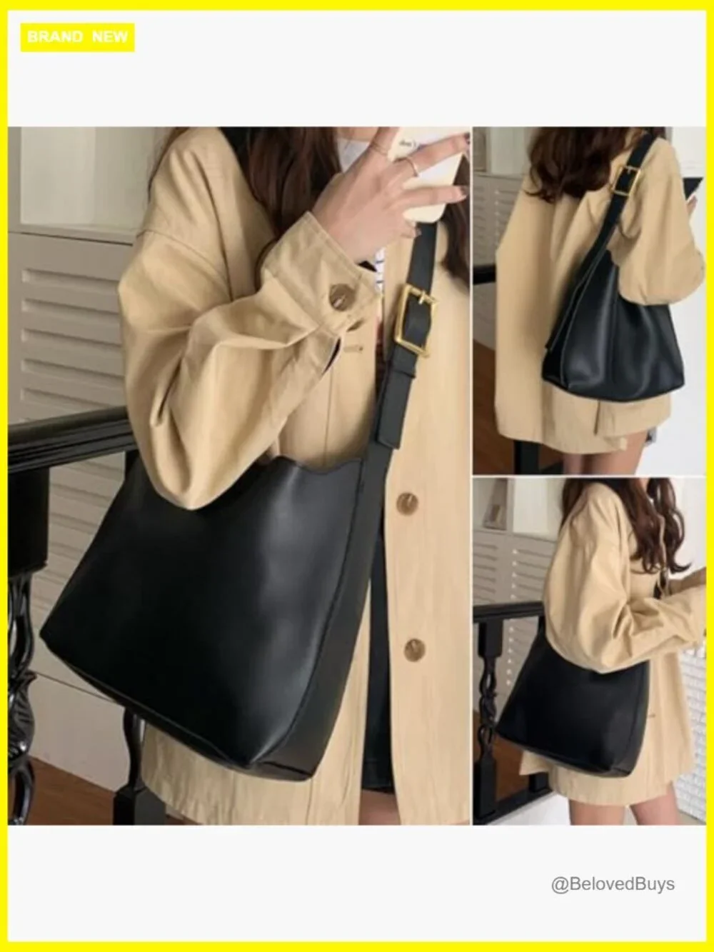 Faux Leather Slouchy Hobo Bag with Wallet, Crossbody Tote
